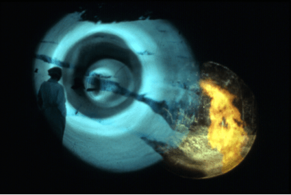 RMJI Trinidad Fire. Camera Projection. Digital Print. 67cm x 95cm. 2004